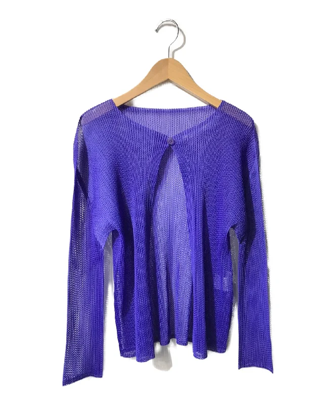 [Pre-owned] PLEATS PLEASE MESH CARDIGAN PP41-F0273 Elegant Classic Vintage