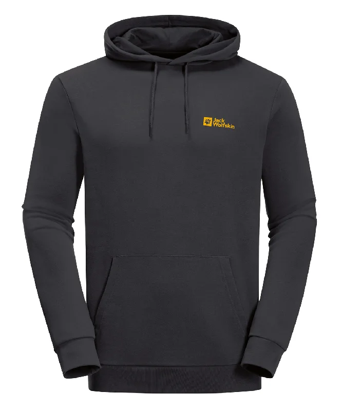 Black - Organic hoodie  (NL) Hoodie with Hem Patch Decorative Personalized