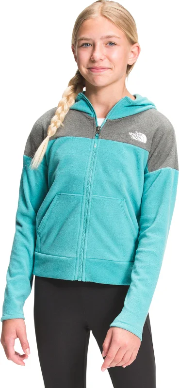 Glacier Full Zip Hoodie - Girls|-|Manteau à capuchon Glacier - Fille Hoodie with Hidden Zipper Minimalist Clean