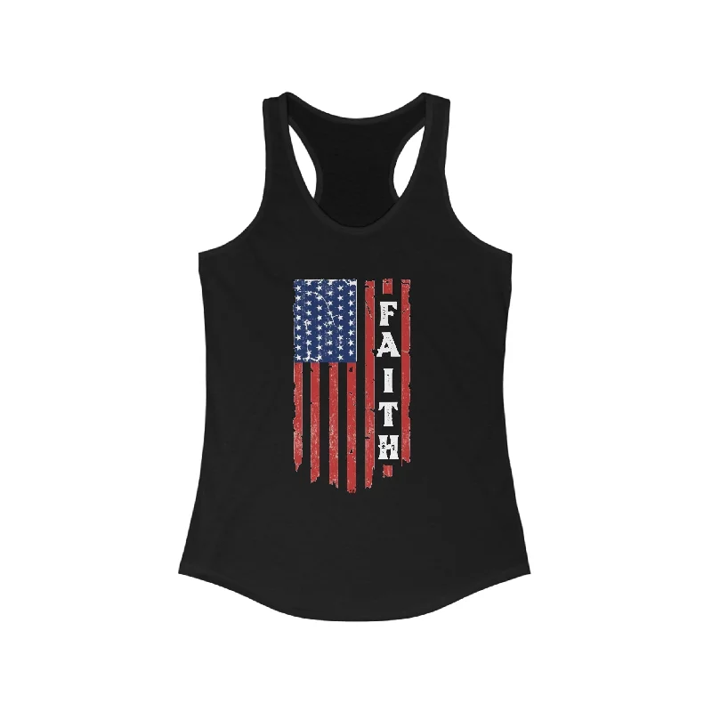 Faith Flag Ladies Tank Top basic tank top