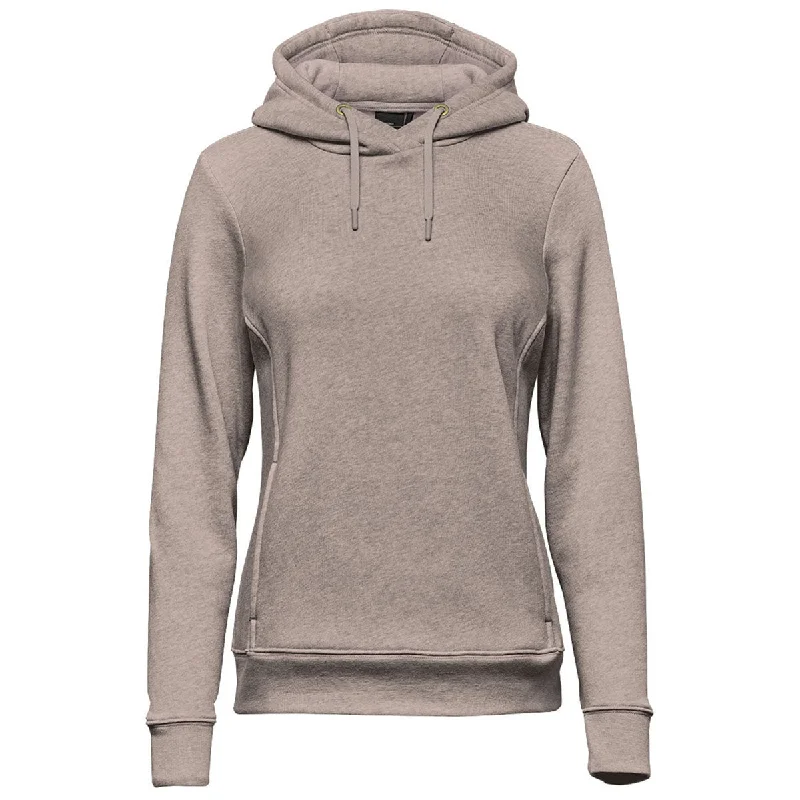 Stormtech Women's Taupe Monashee Fleece Pullover Hoodie Hoodie with Longline Fit Extended Stylish