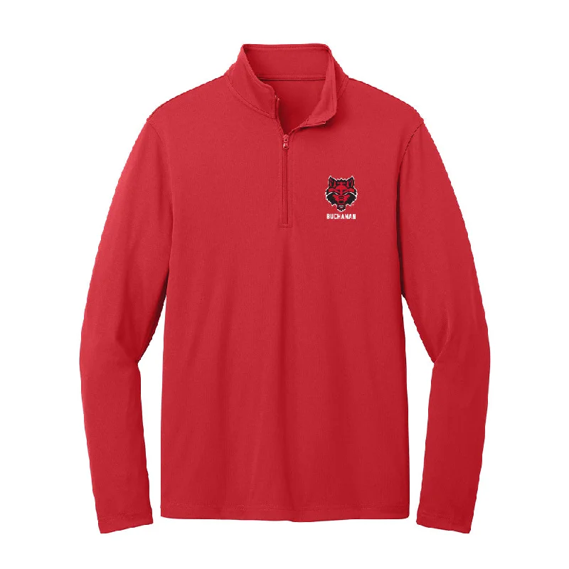 Arkansas State - NCAA Women's Bowling : Brooklyn Buchanan - Lightweight Quarter Zip Jacket Zippered Jacket Buttoned Jacket Snapped Jacket