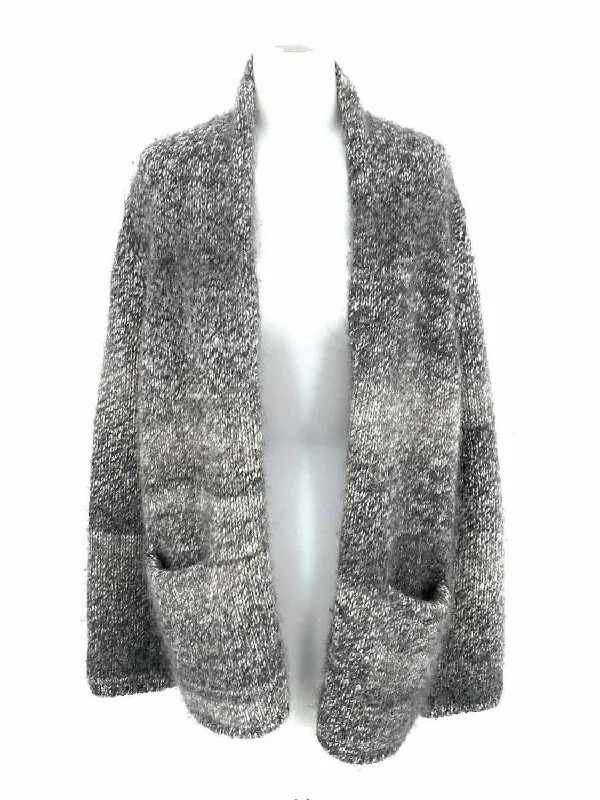 JIL SANDER Women's Gray Alpaca Blend Size 36 Cardigan Cable Knit Ribbed Knit Lace Knit JIL SANDER Women's Gray Alpaca Blend Size 36 Cardigan Cable Knit Ribbed Knit Lace Knit