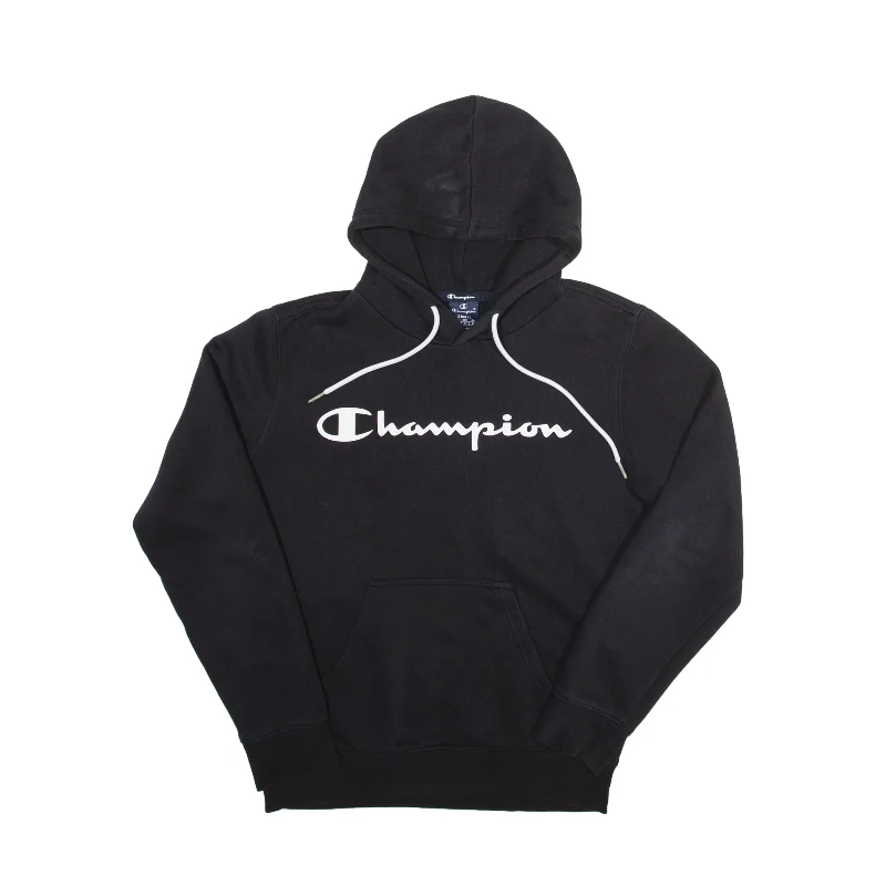 CHAMPION Hoodie Black Pullover Womens S Blouson Sleeve Pullover