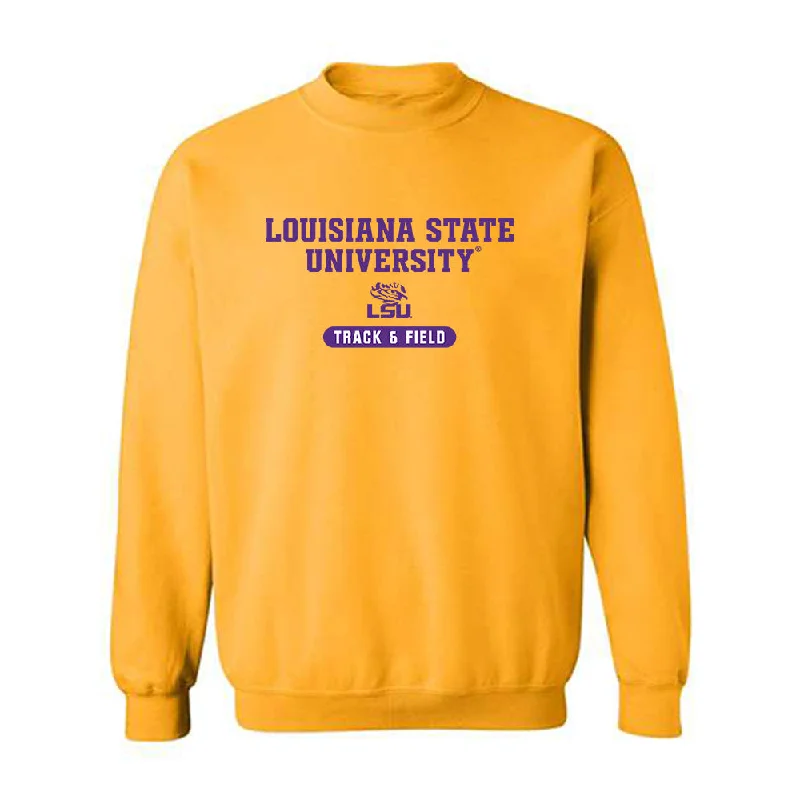 LSU - NCAA Women's Track & Field : Ella Onojuvwevwo - Classic Shersey Crewneck Sweatshirt Hoodie with Lining Warm Insulated