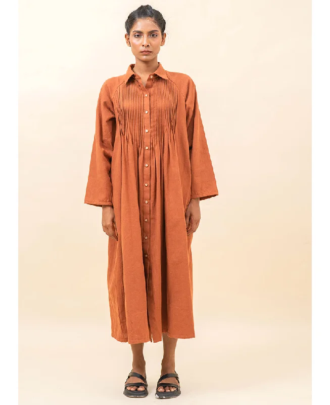 Pleated Long Dress