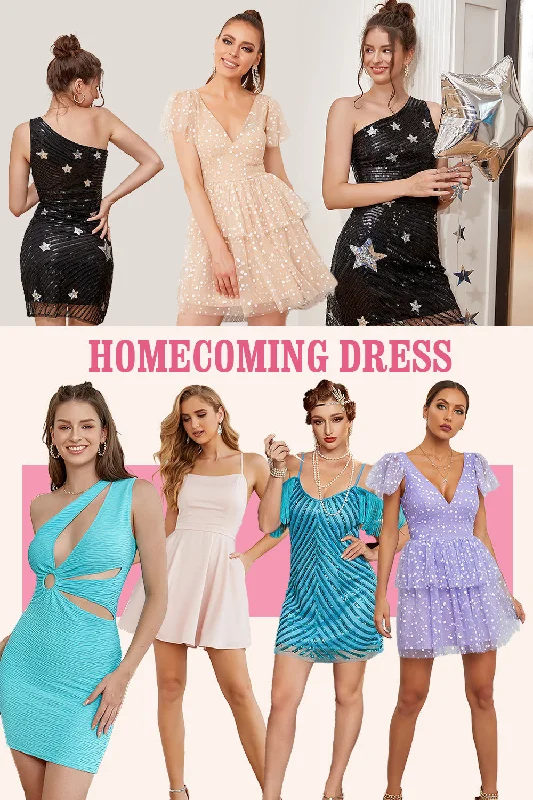 Time-Limited Sale For Short Homecoming Dress (1 pc - Random Style & Color)