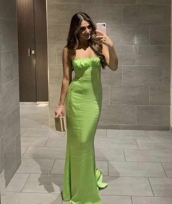 Classy Green Sheath/Column Prom Dress,Green Evening Dress  cc1241