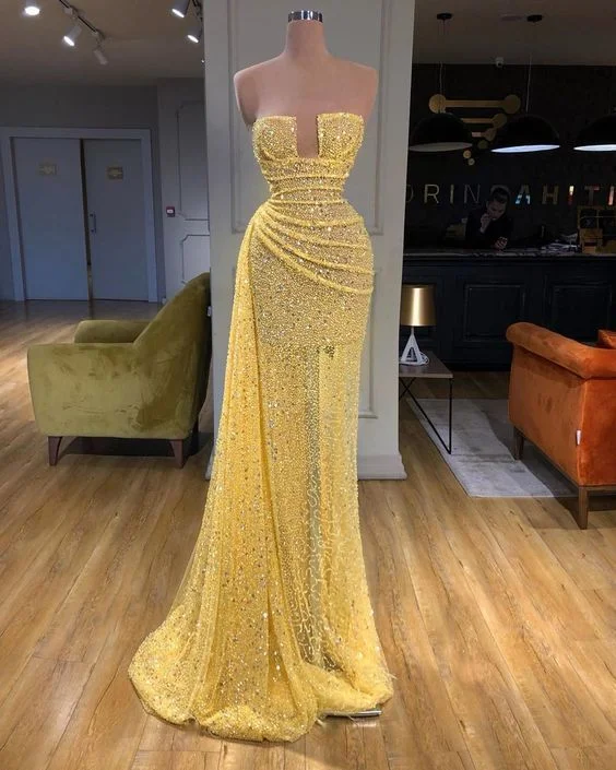 yellow evening dresses long high neck sparkly feather luxury bling evening gown formal prom dress cg13191 yellow evening dresses long high neck sparkly feather luxury bling evening gown formal prom dress cg13191