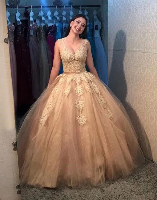 Charming Prom Dress, Elegant Appliques Ball Gown Prom Dresses, Tulle Quinceanera Dresses cg13211 Charming Prom Dress, Elegant Appliques Ball Gown Prom Dresses, Tulle Quinceanera Dresses cg13211