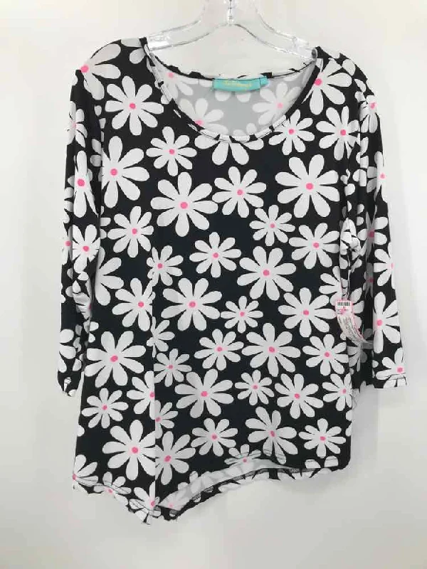 Pre-Owned Anthony's Resort Wear Black Size Large Printed T-shirt Chenille Fabric Brocade Fabric Lace Fabric Pre-Owned Anthony's Resort Wear Black Size Large Printed T-shirt Chenille Fabric Brocade Fabric Lace Fabric