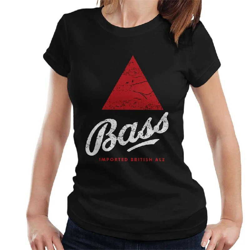 Bass Red Triangle Classic Logo Women's T-Shirt Layered Multi-layer Single Layer