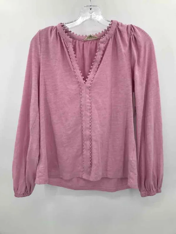 Pre-Owned Boden Pink Size 4 T-shirt Graphic Embroidered Appliqued