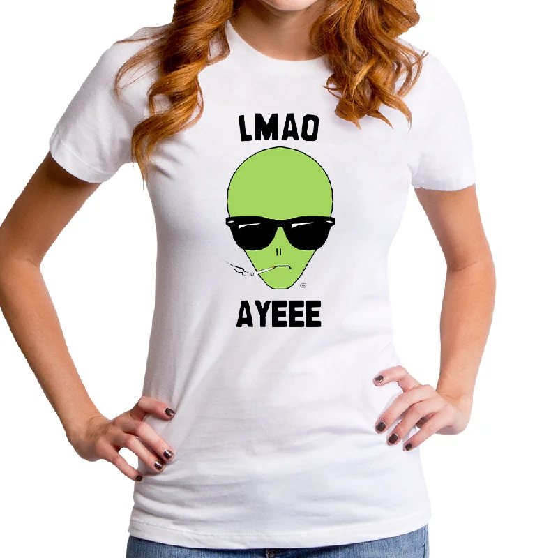 Alien Is The Fonze Women's T-Shirt Handmade Hand-knitted Hand-woven