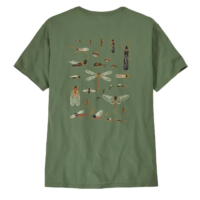 Patagonia Buggy Organic T-Shirt Terrain Green Cotton Fabric Linen Fabric Terry Fabric Patagonia Buggy Organic T-Shirt Terrain Green Cotton Fabric Linen Fabric Terry Fabric