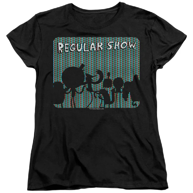 Regular Show Rgb Group Women's 18/1 Cotton Short-Sleeve T-Shirt Ribbed T-Shirt High Neck Heavyweight Regular Show Rgb Group Women's 18/1 Cotton Short-Sleeve T-Shirt Ribbed T-Shirt High Neck Heavyweight