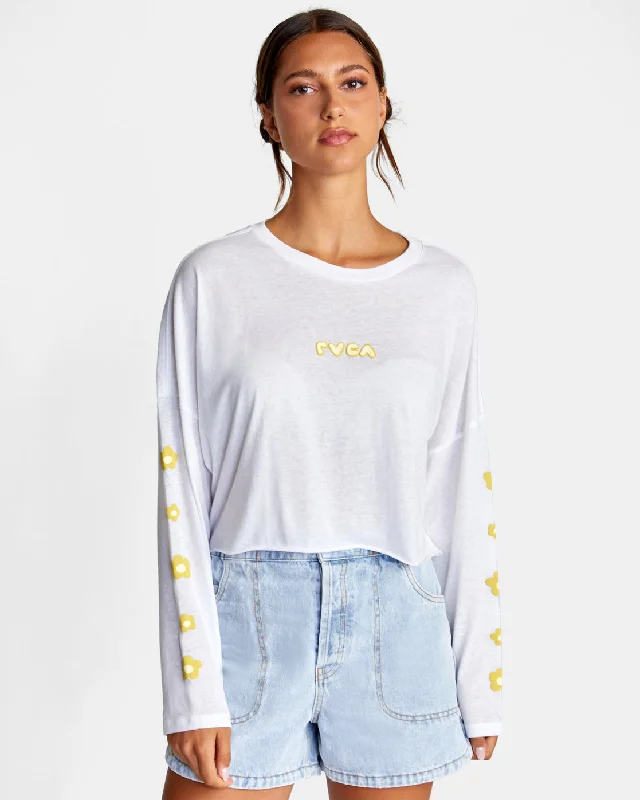 RVCA Retro Puff Long Sleeve Tee Iron Safe Non-Iron Wrinkle Free