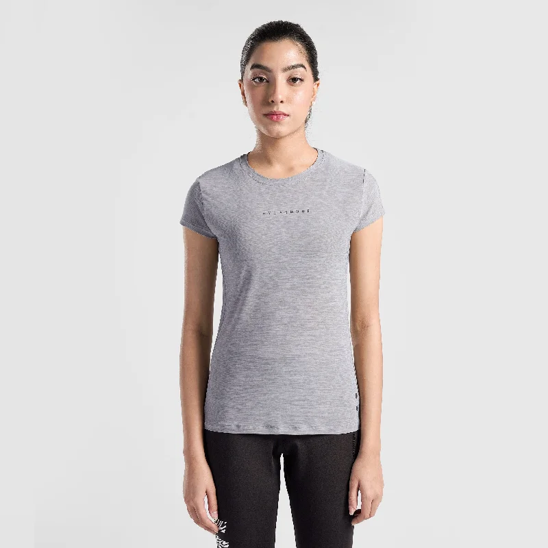 Aero Wave Tee (Light Grey) Satin Fabric Silk Fabric Chiffon Fabric