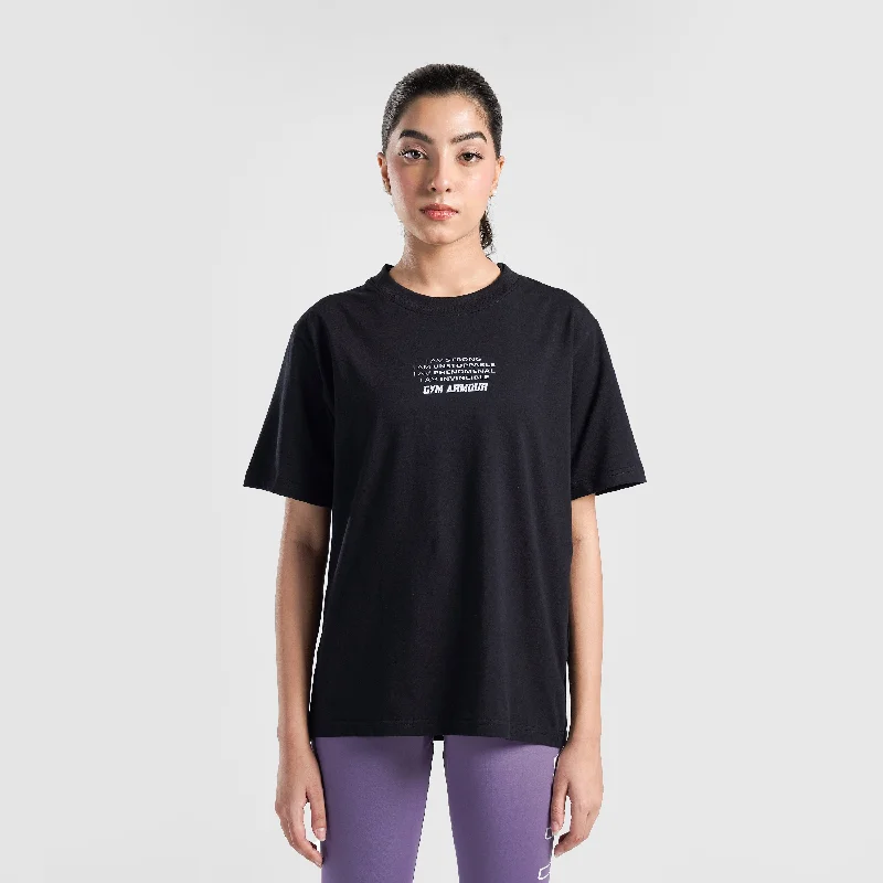 GA Unstoppable Tee (Black) Modern Contemporary Chic