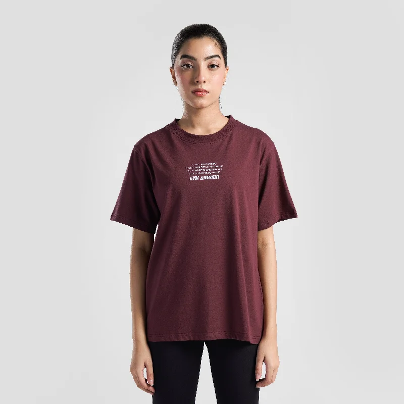 GA Unstoppable Tee (Maroon) Terry Blend Velvet Blend Canvas Blend