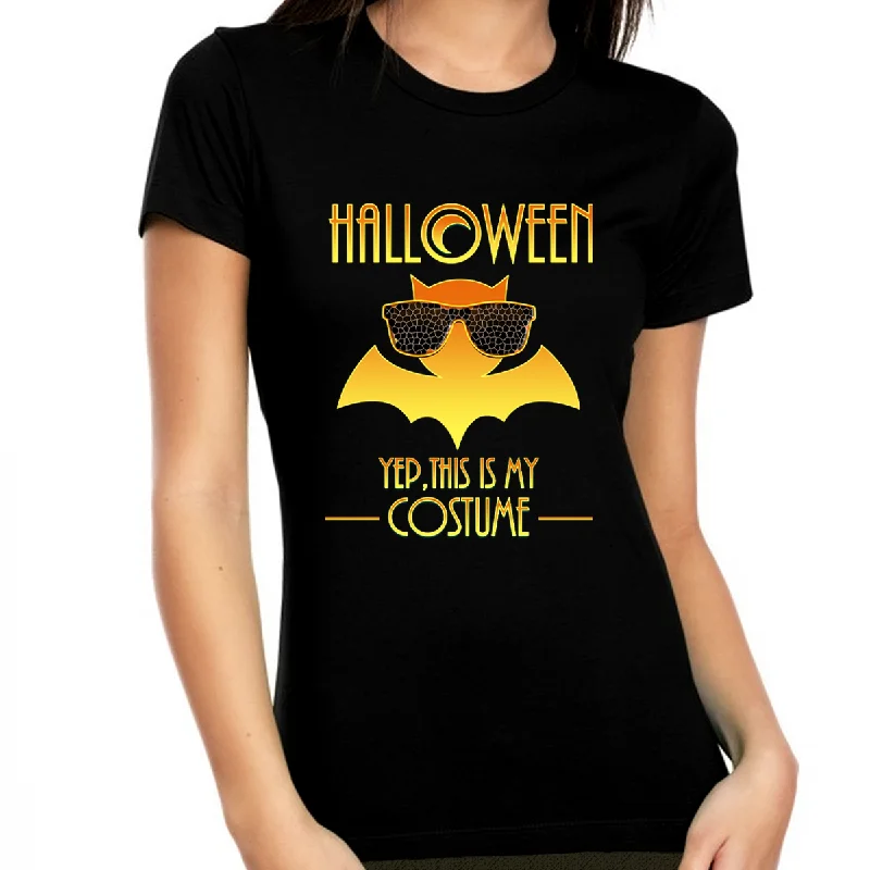 Funny Halloween Shirts for Women Halloween Clothes for Women Halloween Tops Womens Orange Bat Shirt Chenille Blend Fleece Blend Nylon Blend