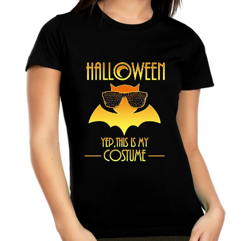 Halloween Shirts for Women Plus Size 1X 2X 3X 4X 5X Plus Size Halloween Costumes for Women Cute Bat Notch Collar Peter Pan Collar Cowl Neck