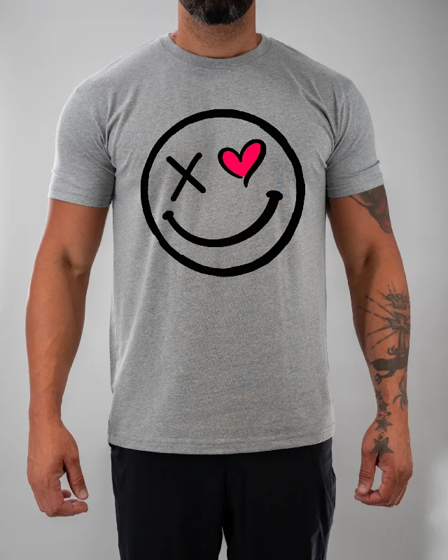 Salty Savage Unisex “Heart Eyes” Tee | Valentine Edition Ribbed T-Shirt High Neck Heavyweight