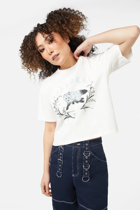 Luna Fox Tee Collared T-Shirt Boat Neck A-Line