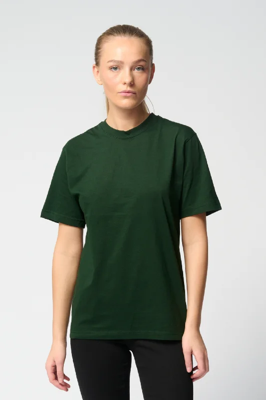 Oversized t-shirt - Bottle Green Chenille Blend Fleece Blend Nylon Blend