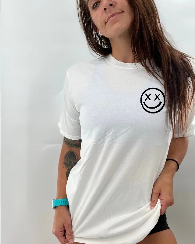 Salty Savage Ladies “OG Smile” Oversized Boyfriend Tee | Basic Elegant Classic Vintage