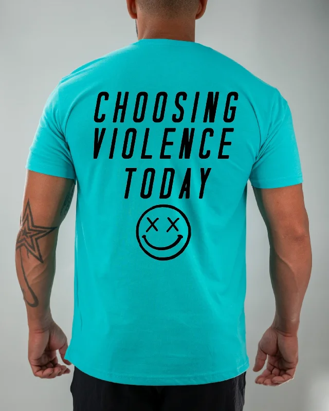 Salty Savage Unisex "Choosing Violence Today" Tee Layered Multi-layer Single Layer